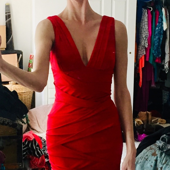 Bright Red Fancy/Valentines Dress - Picture 4 of 4